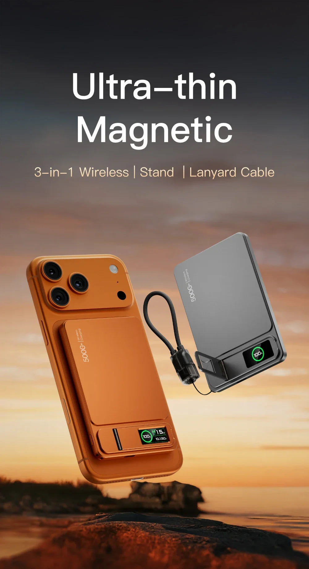 10000mAh Magnetic Power Bank for Magsafe,20W Slim Portable Wireless Charging External Battery for iPhone 17 16 15 14 13 Pro Max