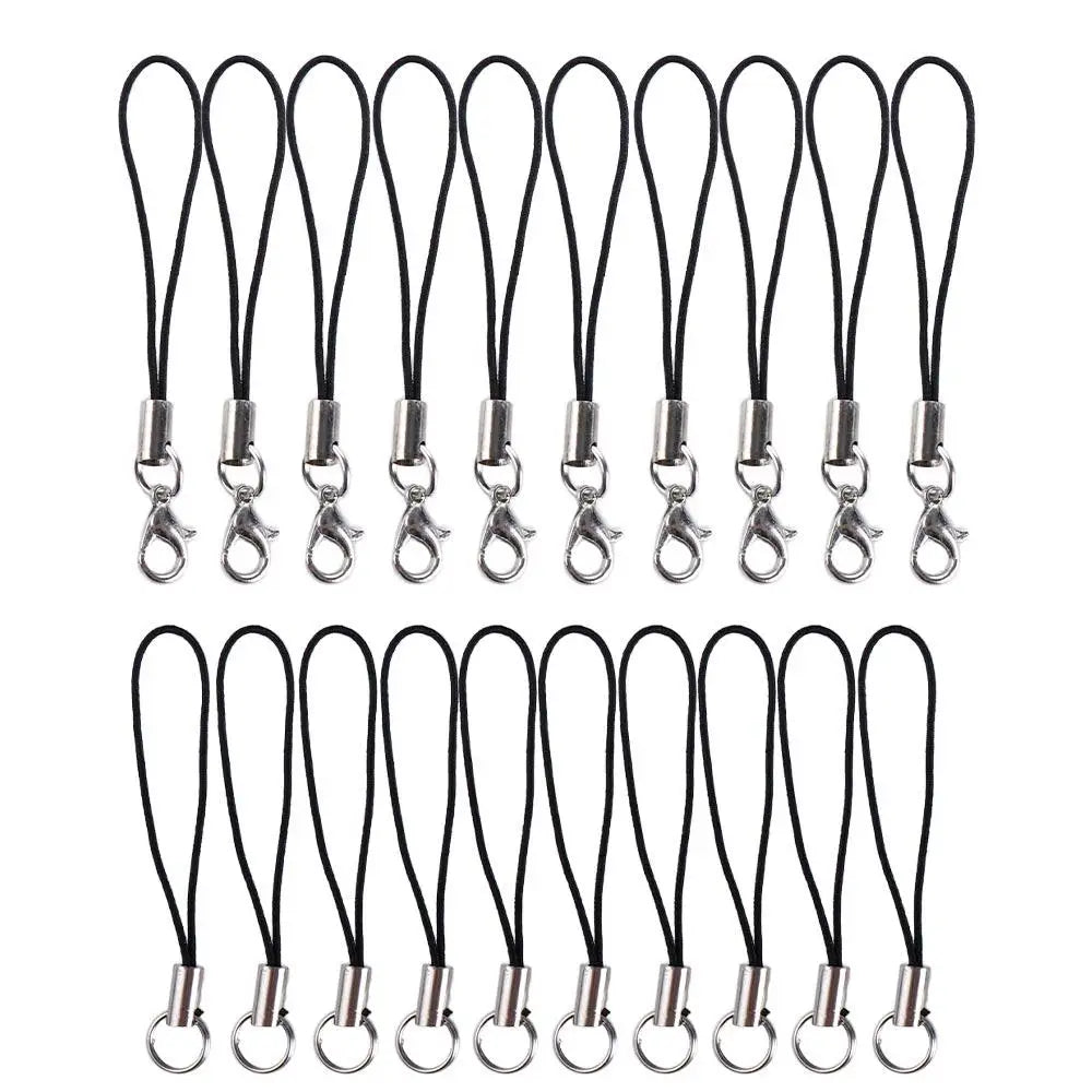 10Pcs Phone Hanger Clips Key Holder Bag Key Ring DYM Phone Lanyard String Phone Lanyard Lobster Clasp Rope Lanyard Lariat Cords