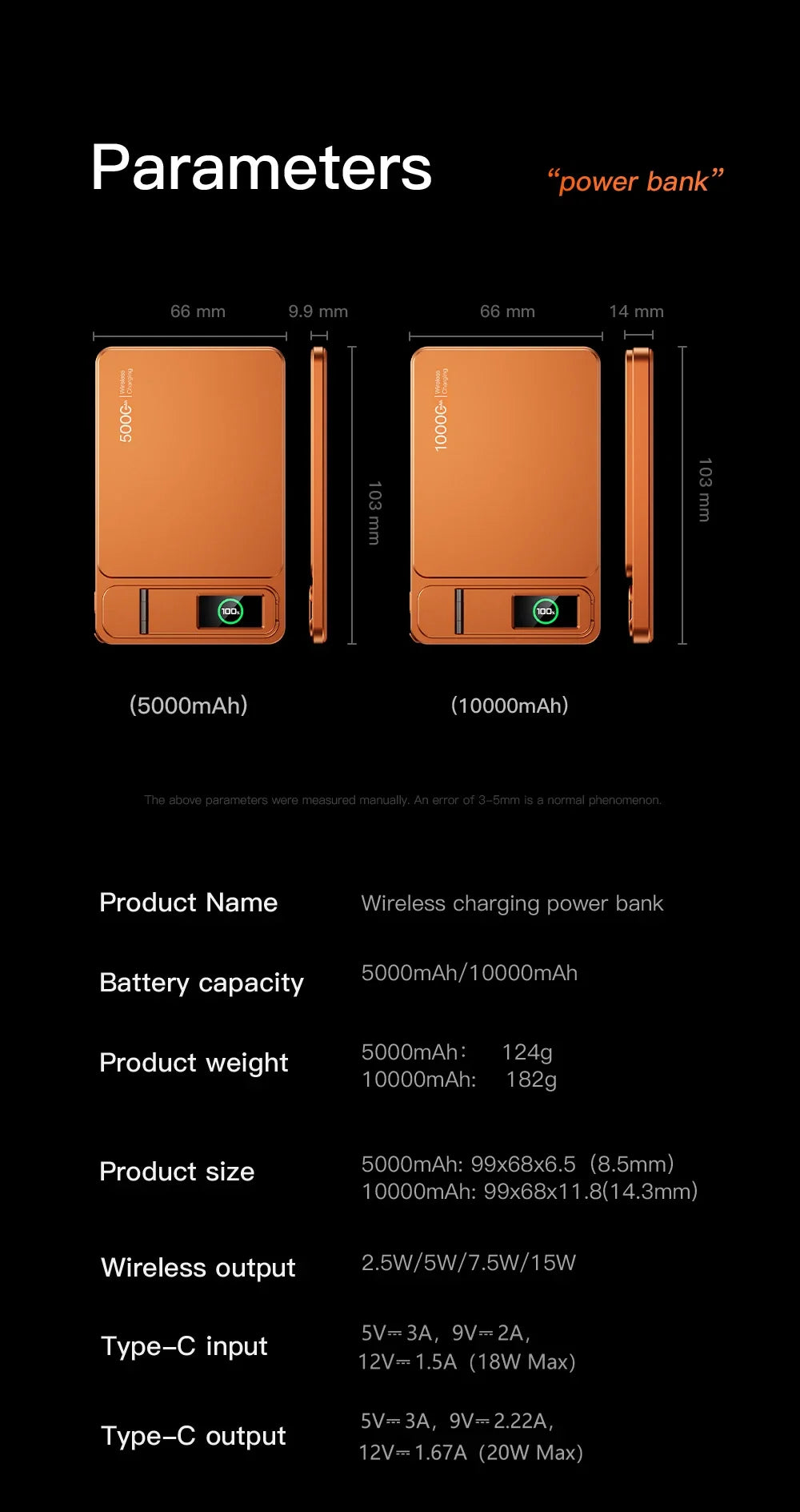 10000mAh Magnetic Power Bank for Magsafe,20W Slim Portable Wireless Charging External Battery for iPhone 17 16 15 14 13 Pro Max
