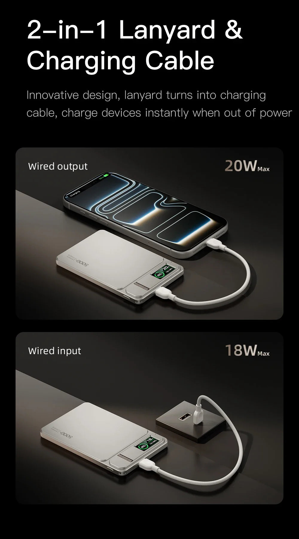 10000mAh Magnetic Power Bank for Magsafe,20W Slim Portable Wireless Charging External Battery for iPhone 17 16 15 14 13 Pro Max
