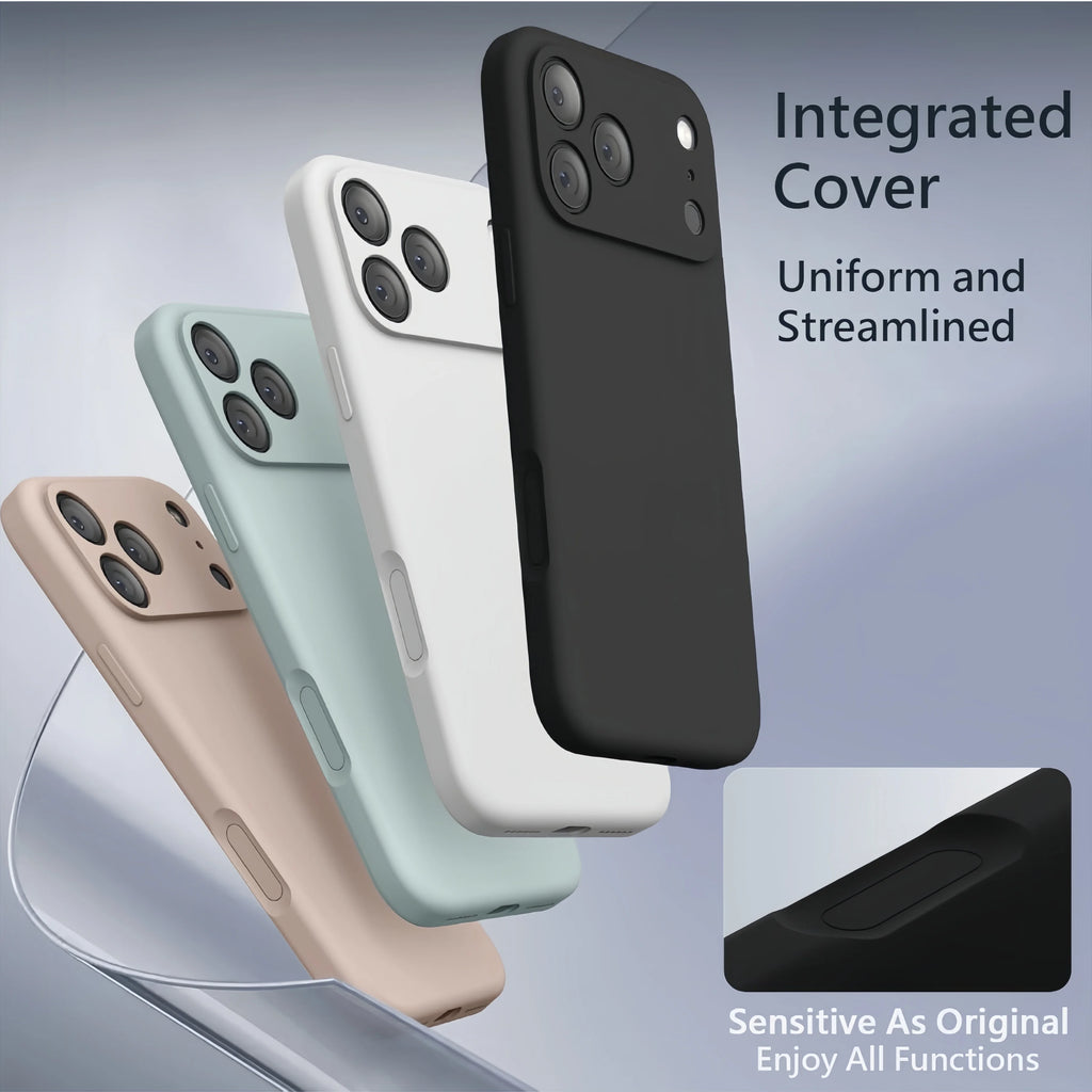 Liquid Silicone Protective Case for iPhone 17 Pro Max/17 /17 Pro,Camera All-Round Protection,Soft Microfiber Lining Anti-Scratch